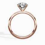 Paris Solitaire Round Engagement Ring in Rose Gold