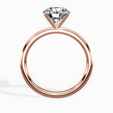 Paris Solitaire Round Engagement Ring in Rose Gold