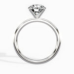 Paris Solitaire Round Engagement Ring in White Gold
