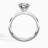Paris Solitaire Round Engagement Ring in White Gold