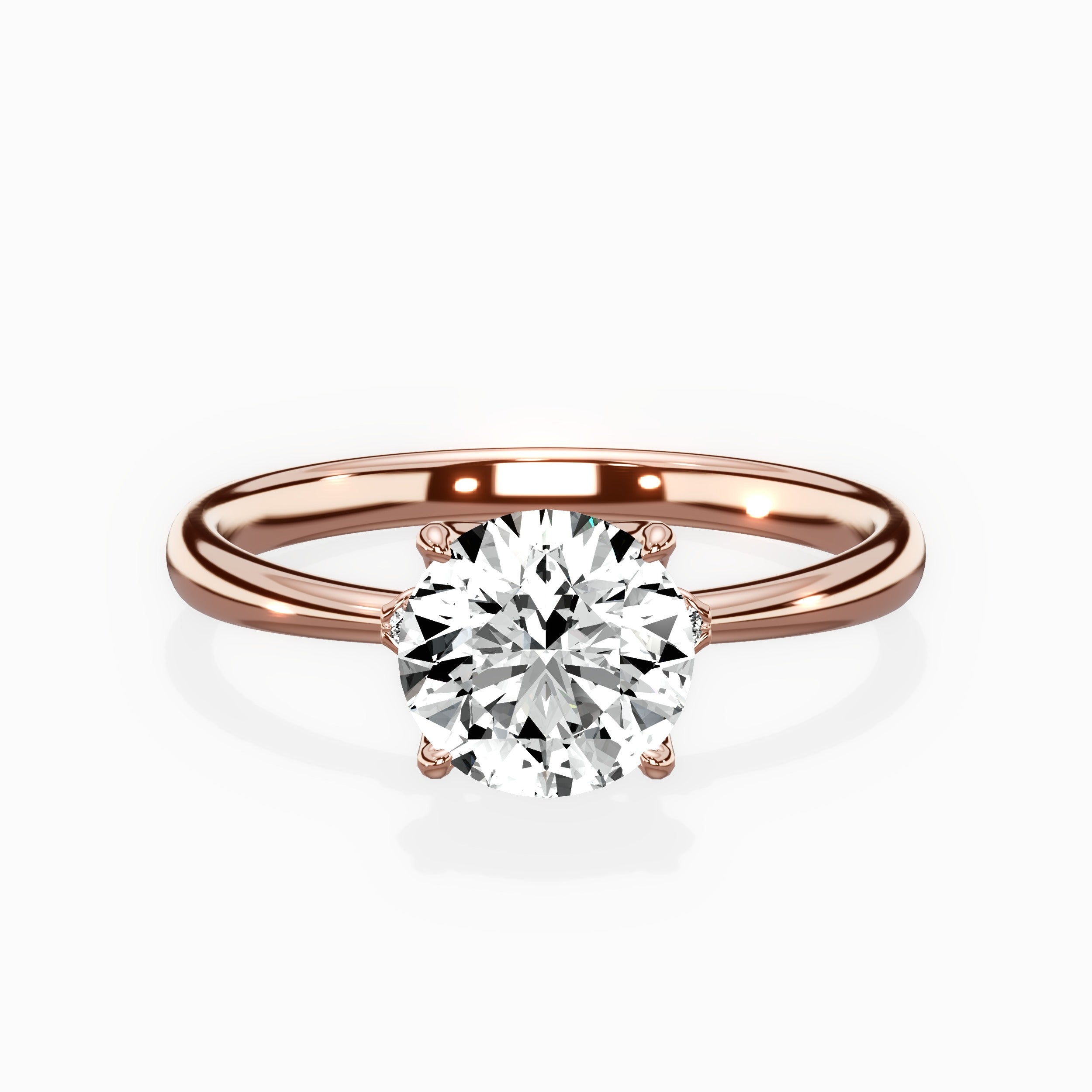 European Solitaire Engagement Ring