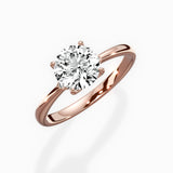 European Solitaire Engagement Ring