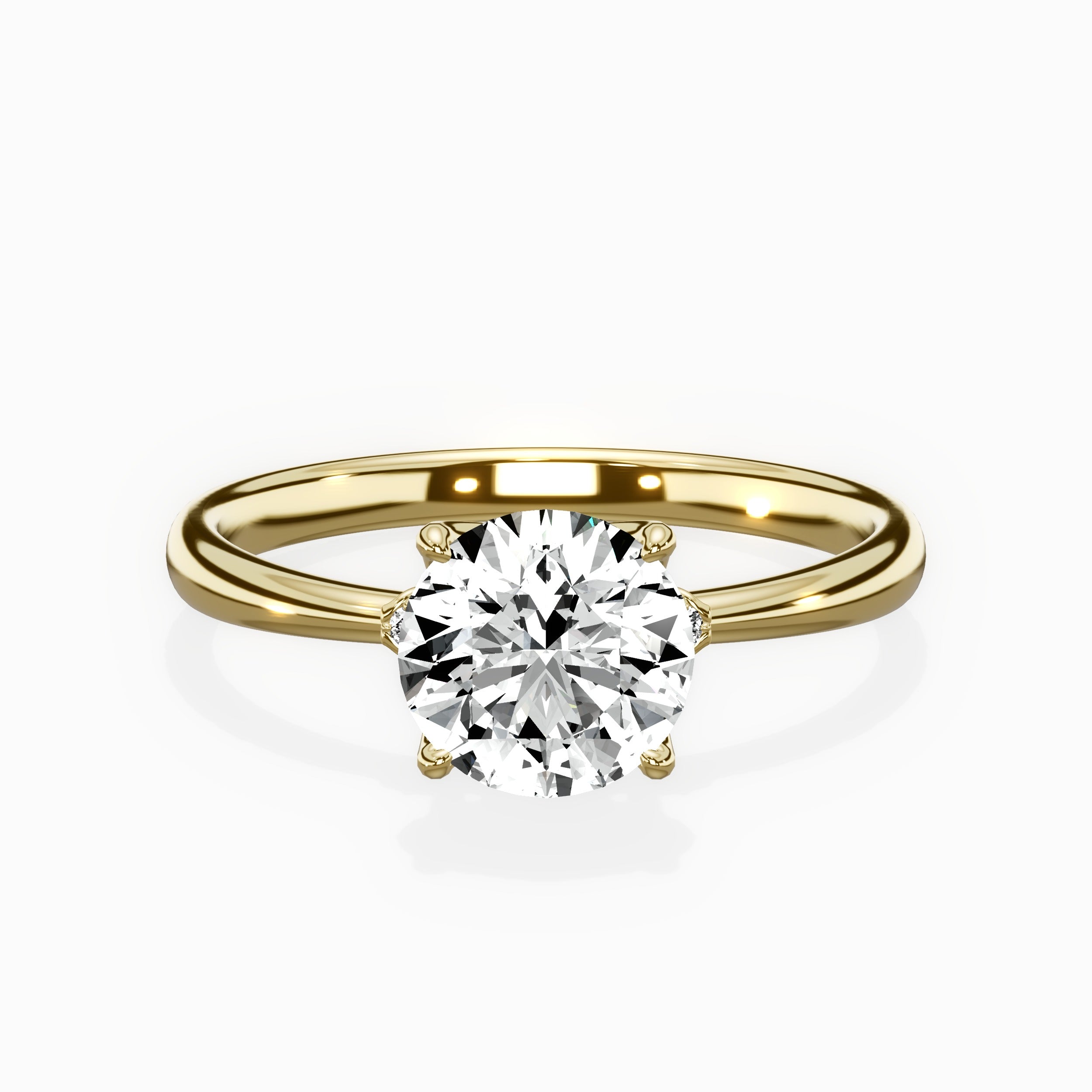 European Solitaire Engagement Ring