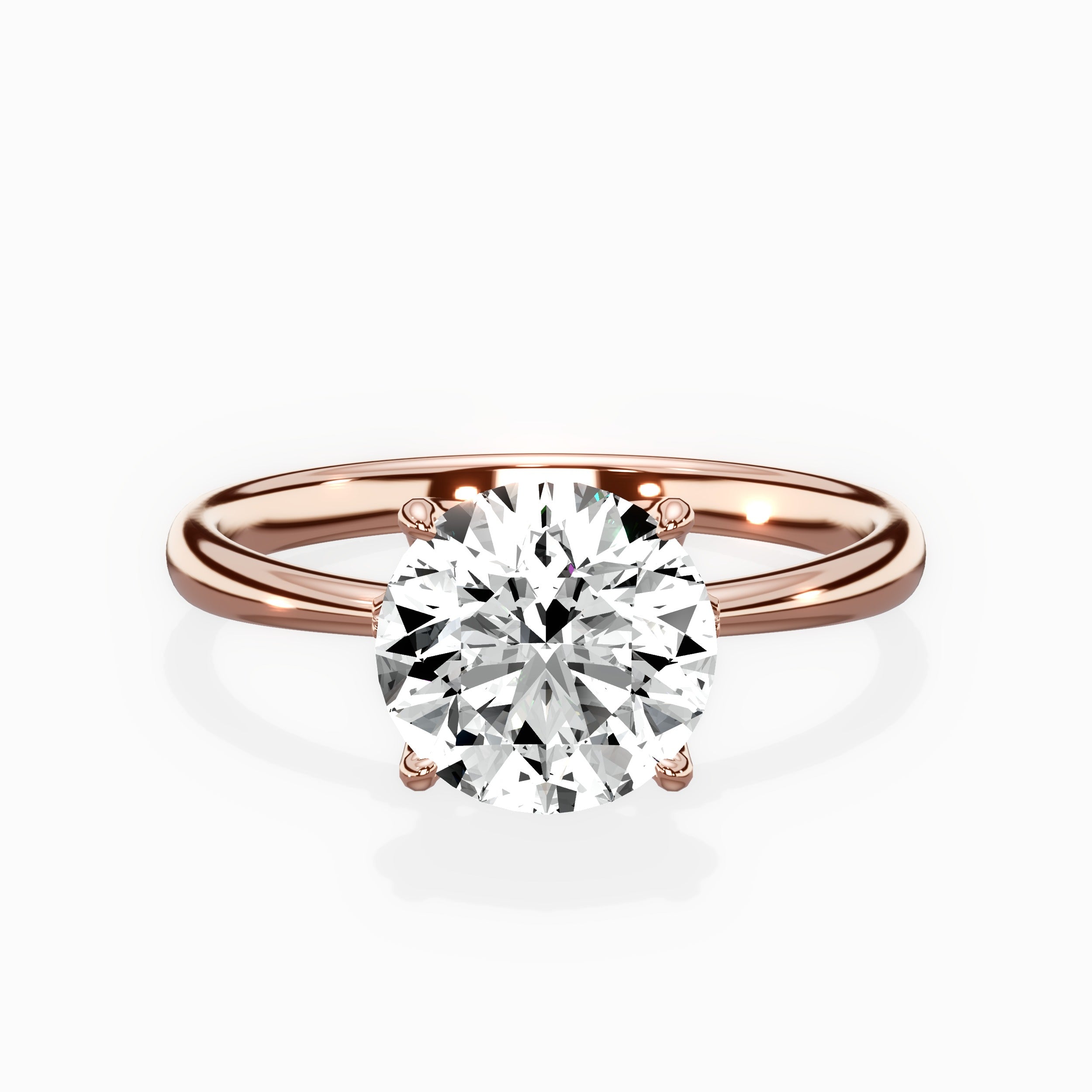 European Solitaire Engagement Ring
