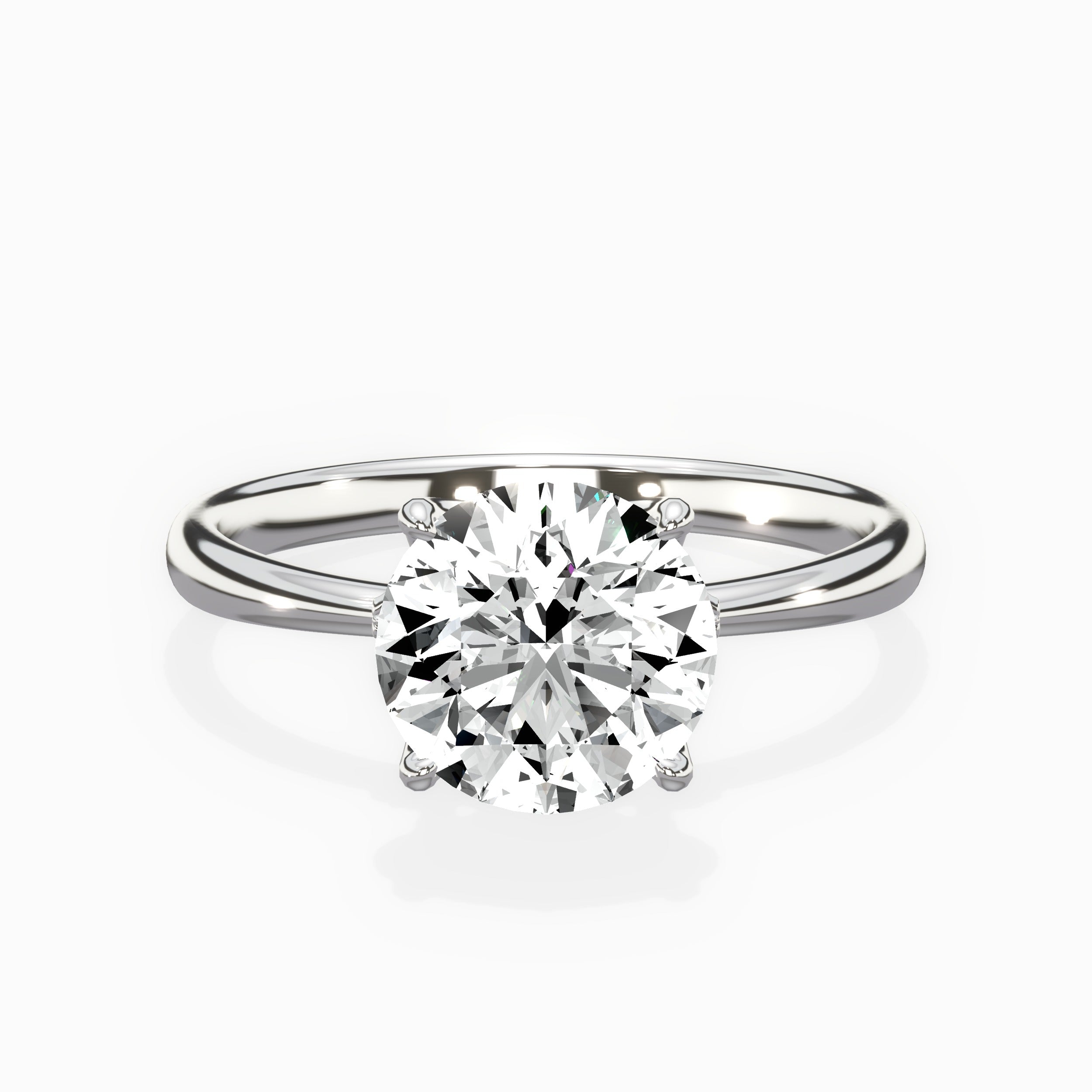 European Solitaire Engagement Ring