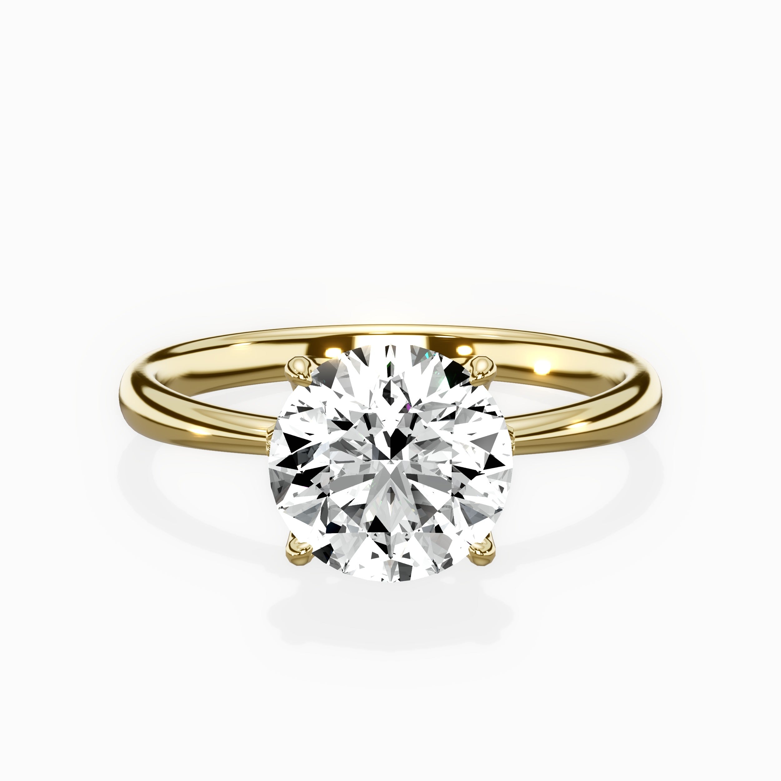 European Solitaire Engagement Ring