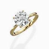European Solitaire Engagement Ring