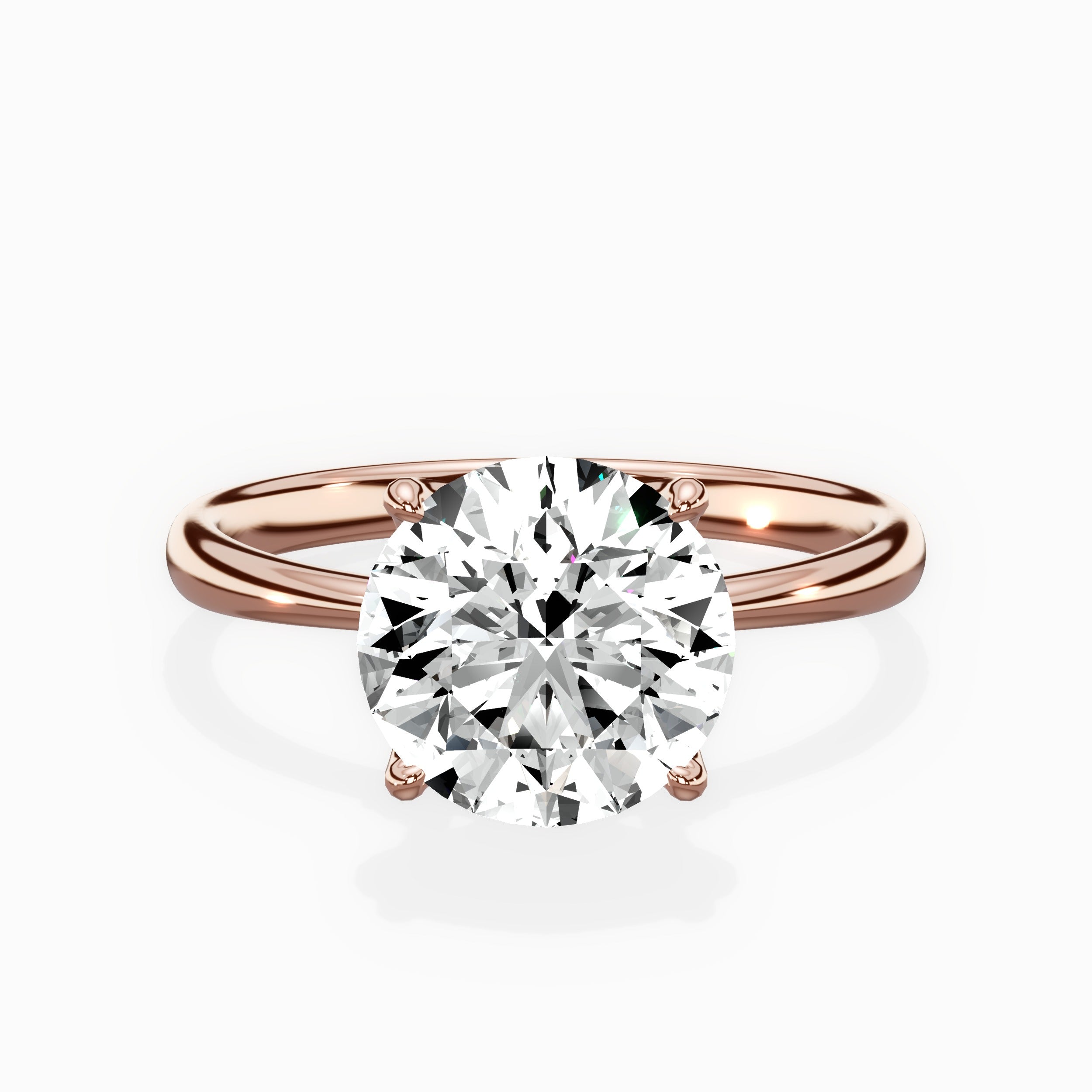 European Solitaire Engagement Ring