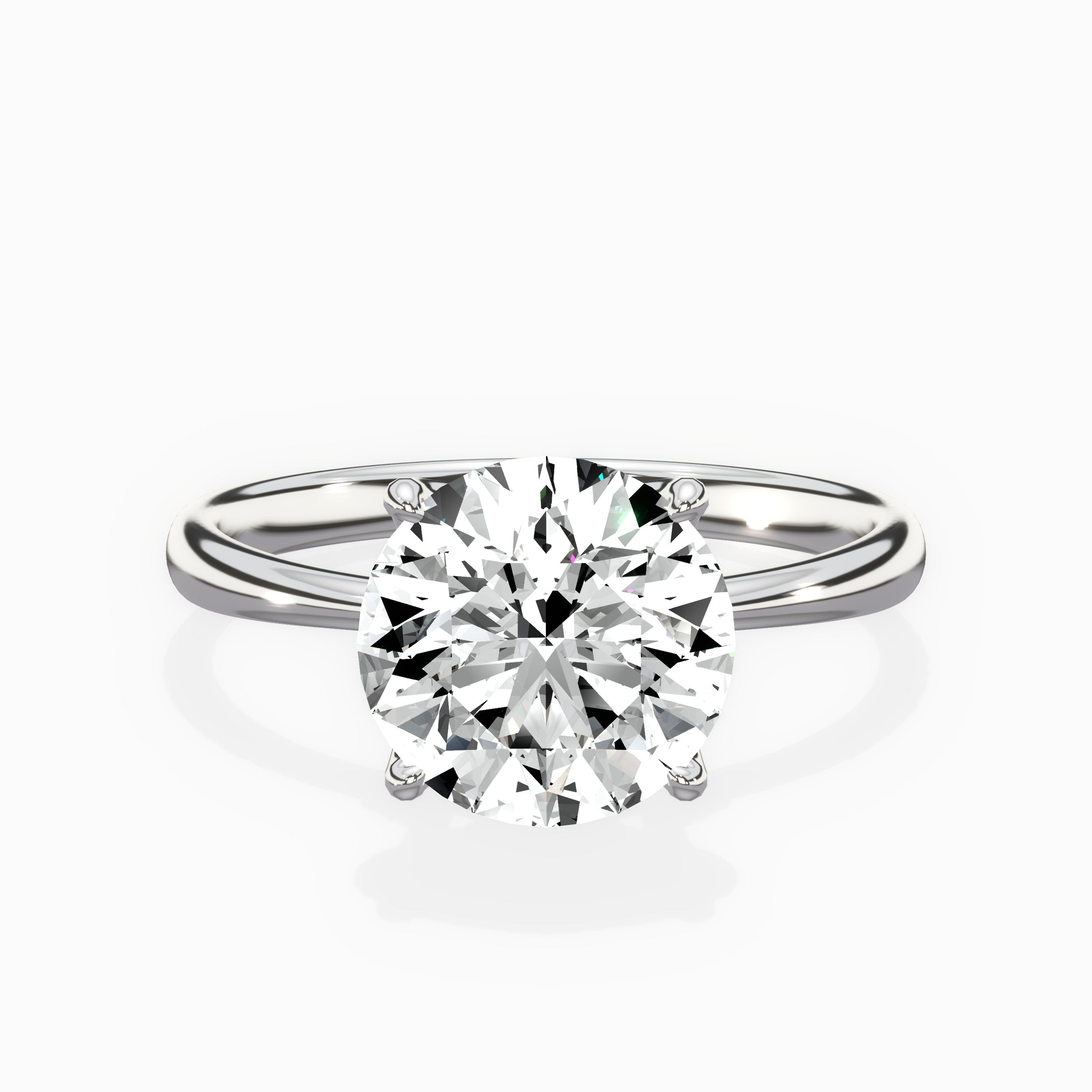 European Solitaire Engagement Ring