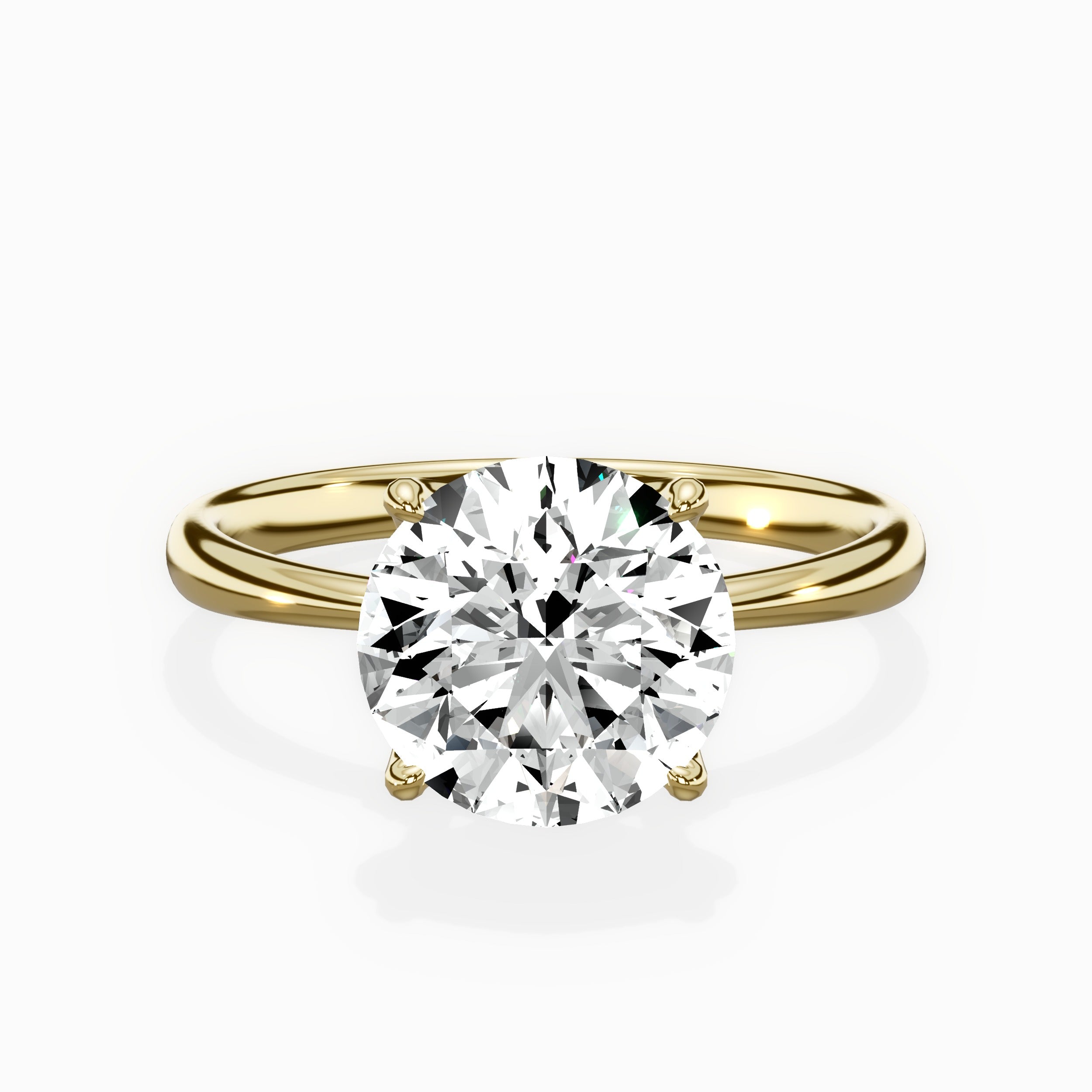 European Solitaire Engagement Ring