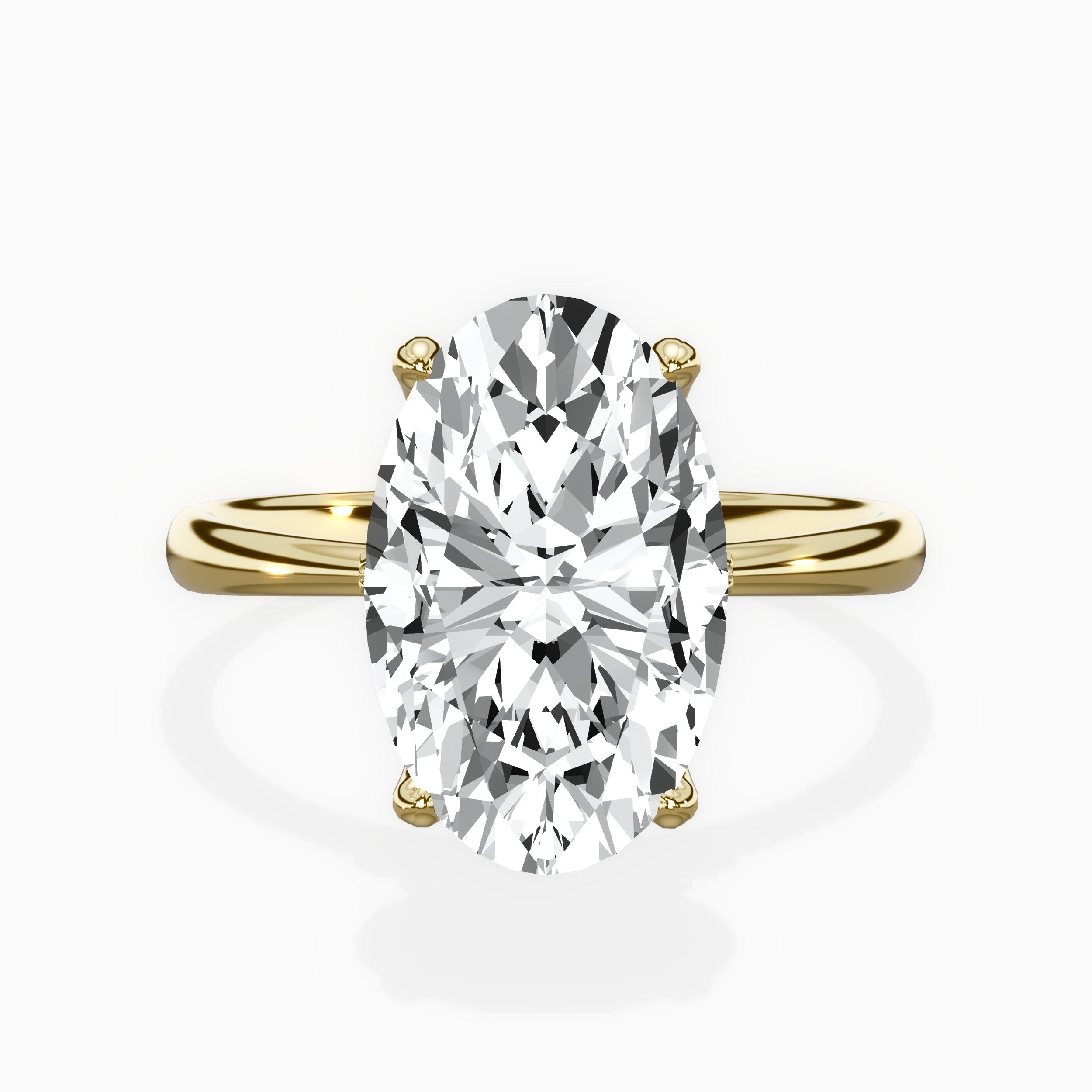 European Solitaire Engagement Ring