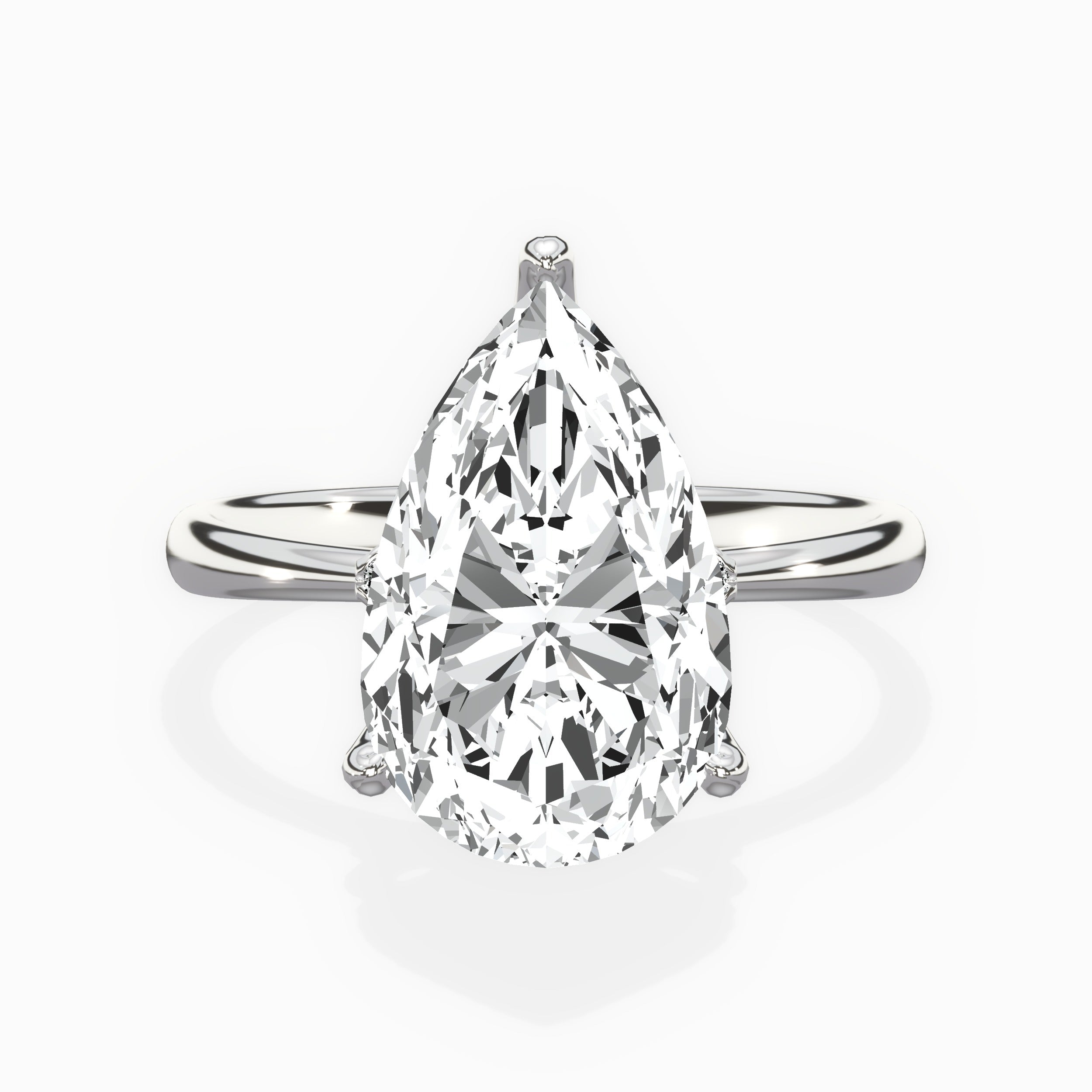 European Solitaire Engagement Ring