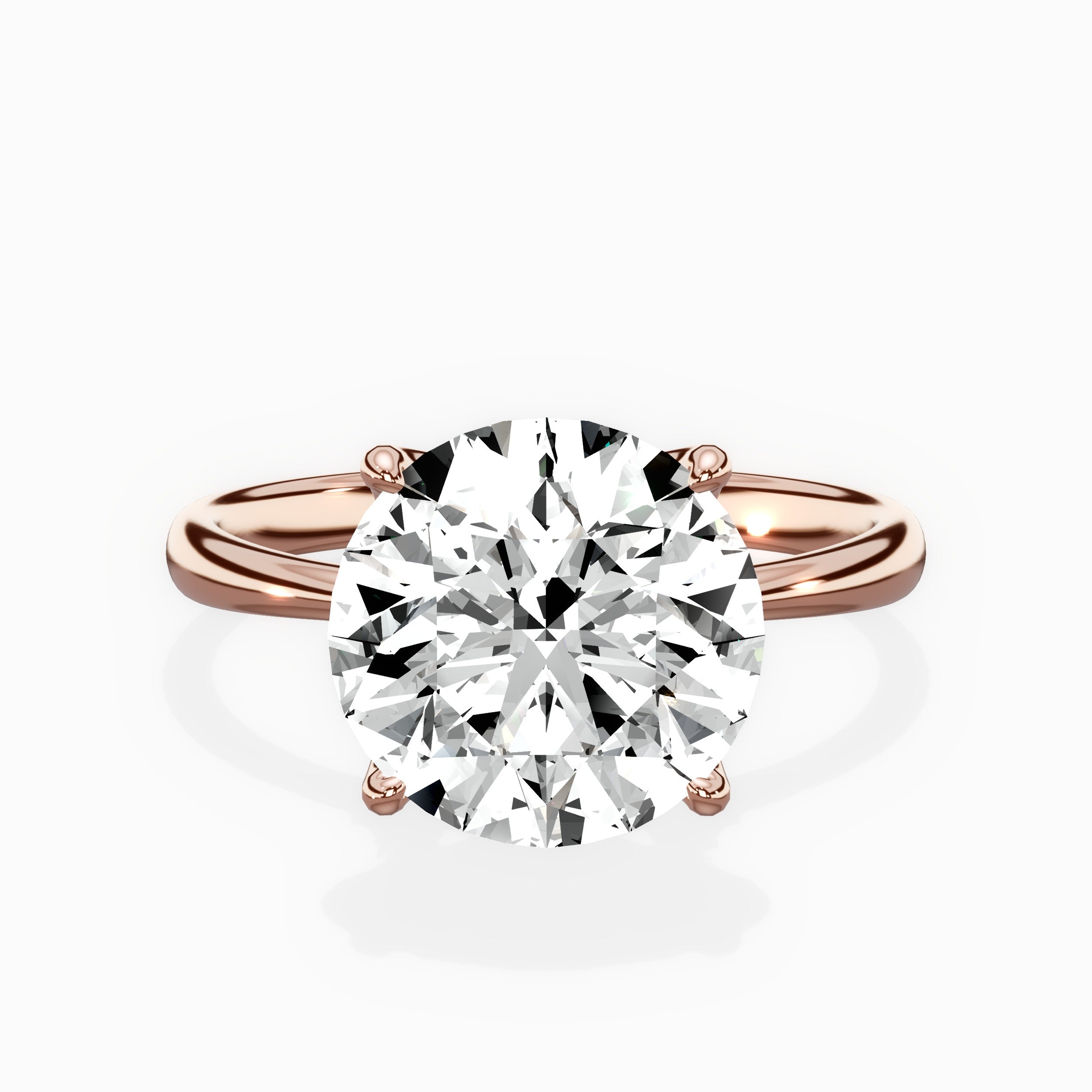 European Solitaire Engagement Ring