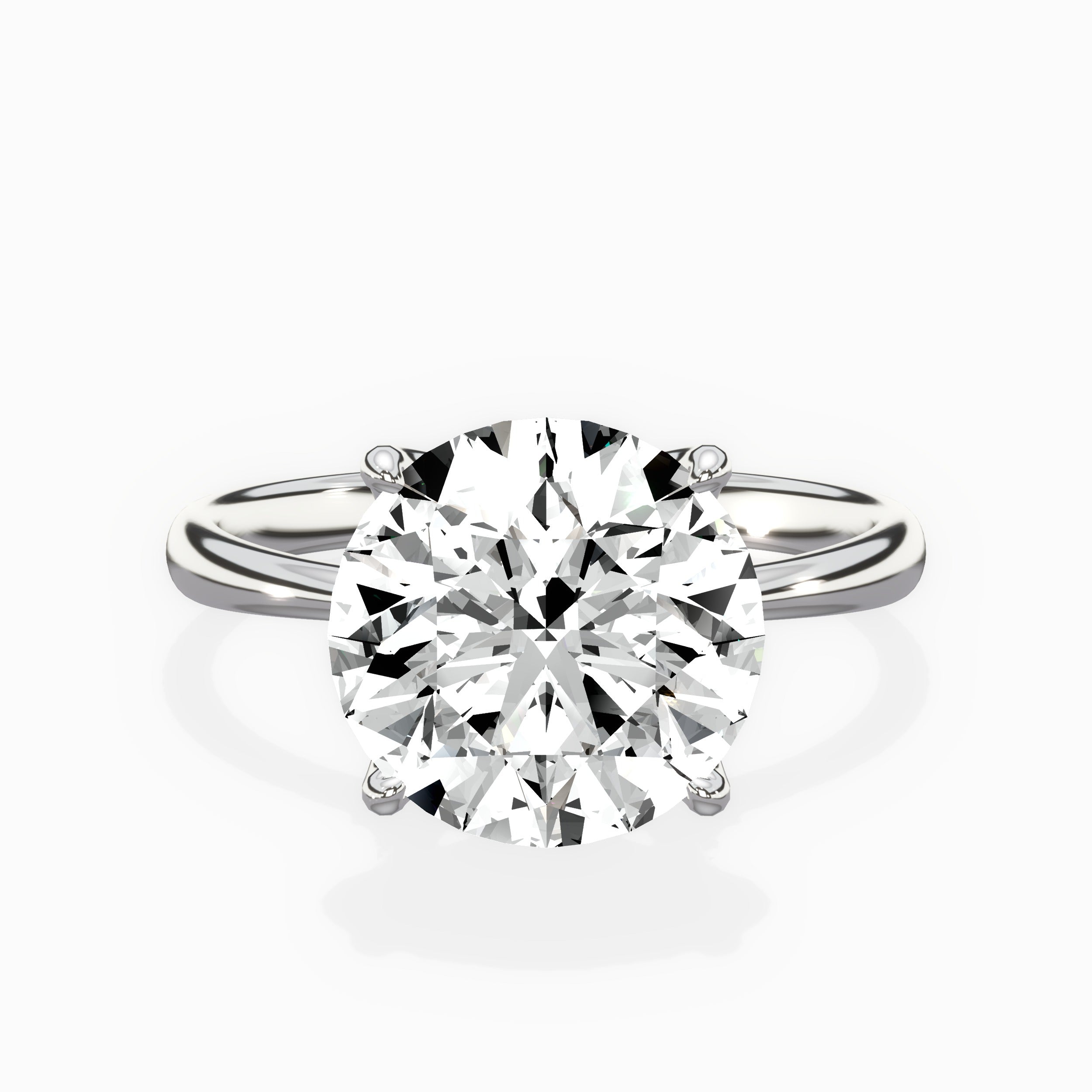 European Solitaire Engagement Ring