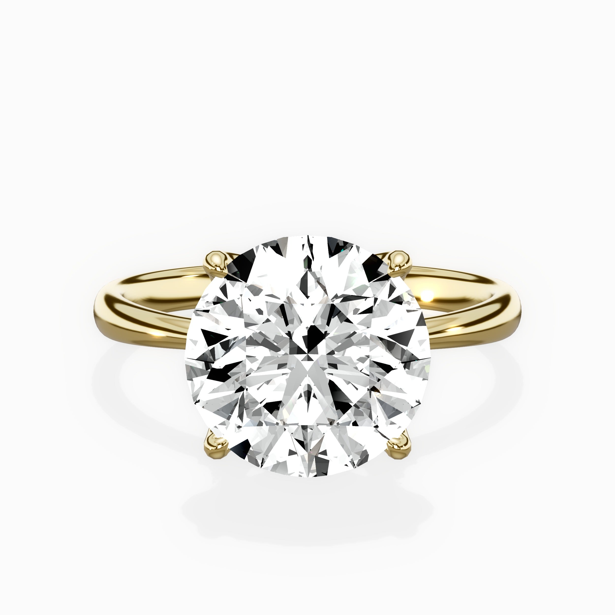 European Solitaire Engagement Ring