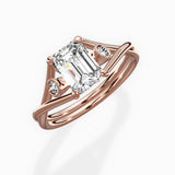 Twisted Band Solitaire Engagement Ring