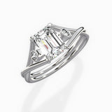 Twisted Band Solitaire Engagement Ring