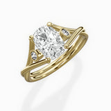 Twisted Band Solitaire Engagement Ring
