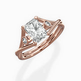 Twisted Band Solitaire Engagement Ring