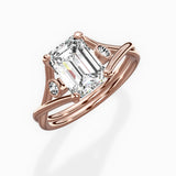 Twisted Band Solitaire Engagement Ring