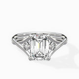 Twisted Band Solitaire Engagement Ring