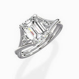 Twisted Band Solitaire Engagement Ring