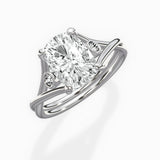 Twisted Band Solitaire Engagement Ring