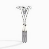 Twisted Band Solitaire Engagement Ring