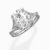 Twisted Band Solitaire Engagement Ring
