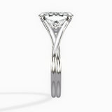 Twisted Band Solitaire Engagement Ring