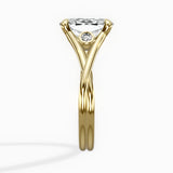 Twisted Band Solitaire Engagement Ring