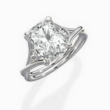 Twisted Band Solitaire Engagement Ring