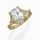 Twisted Band Solitaire Engagement Ring