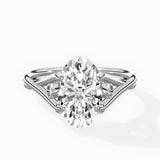 Twisted Band Solitaire Engagement Ring