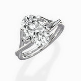 Twisted Band Solitaire Engagement Ring
