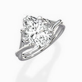 Twisted Band Solitaire Engagement Ring