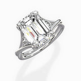 Twisted Band Solitaire Engagement Ring