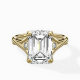 Twisted Band Solitaire Engagement Ring