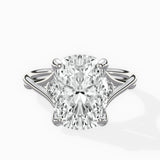 Twisted Band Solitaire Engagement Ring