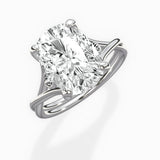 Twisted Band Solitaire Engagement Ring