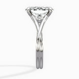 Twisted Band Solitaire Engagement Ring