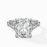 Twisted Band Solitaire Engagement Ring