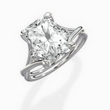 Twisted Band Solitaire Engagement Ring