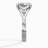 Twisted Band Solitaire Engagement Ring