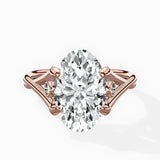 Twisted Band Solitaire Engagement Ring
