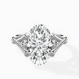 Twisted Band Solitaire Engagement Ring