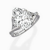 Twisted Band Solitaire Engagement Ring
