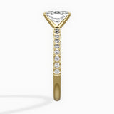Martini Pave Solitaire Engagement Ring