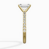 Martini Pave Solitaire Engagement Ring