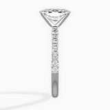 Martini Pave Solitaire Engagement Ring